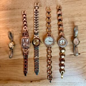 Vintage Ladies Quartz Watch Lot Geneva Rumours Renee Embassy Women’s Jewelry
